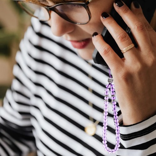 5 Pcs Phone Lanyard Chains Mobile Decorative Cute Strap Rope Short Crystal - Zdjęcie 2 z 12