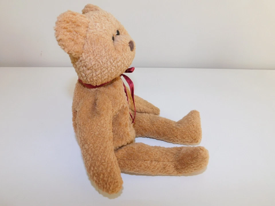 TY Beanie Baby «Curly» медведь снят с производства винтажный коллекционный новый с ценниками (9 дюймов) - Изображение 4 из 4
