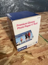 Epson S041302 Premium Glossy Photo Paper 4” Roll 4” X 26’ C13S041628