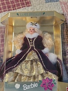 1996 Mattel Happy Holidays Christmas Barbie Doll Special In Box Toys Collection