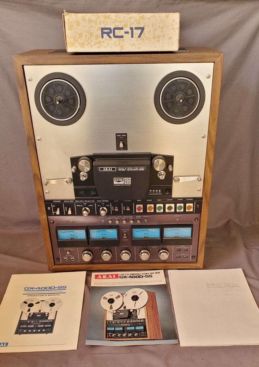 AKAI GX-400DSS Reel-to-Reel Stereo Tape Deck W/RC-17 Remote