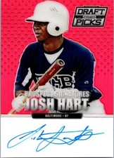 2013 Panini Prizm Perennial Draft Pick39 Josh Hart Prospect Sign Red Prz/100
