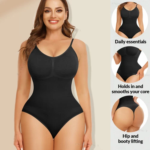 Women Shapewear Bodysuit Tummy Control Body Shaper Sculpting Snatched Waist Cami - Picture 5 of 48