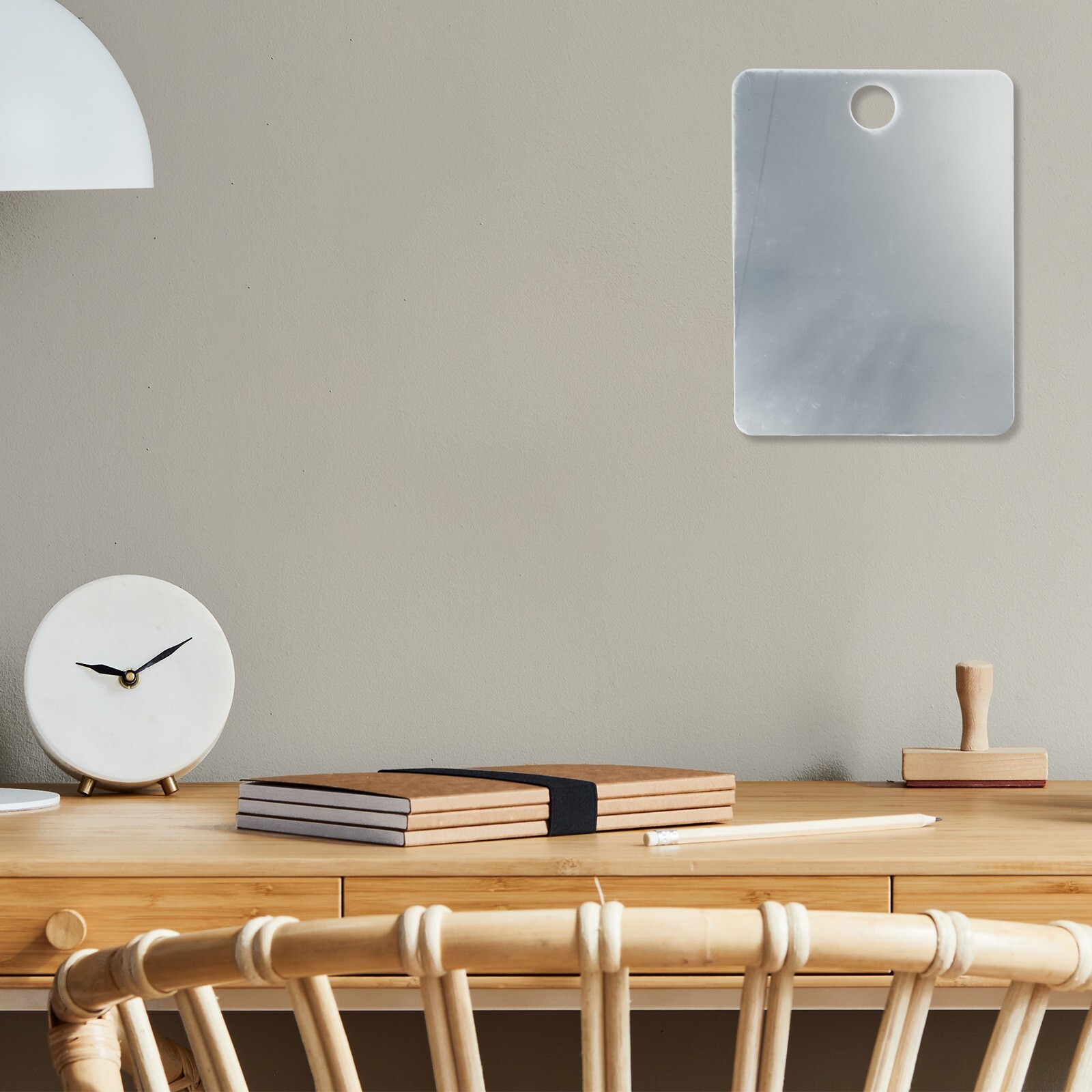 Acrylic Fogless Shaving Mirror Anti Fog Wall Mount Shower Mirror for