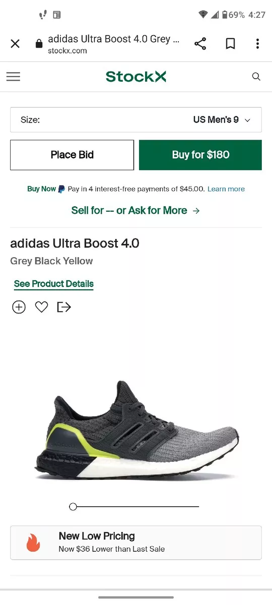 Adidas ultra boost shop 4.0 size guide