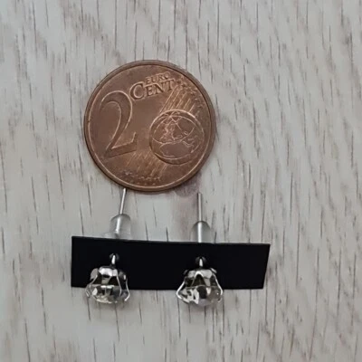 Paire Boucles D'oreilles Perles Argentées - Photo 1/2