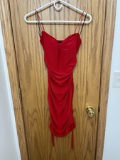 Windsor Red Mini Sleeveless Bodycon Dress US M