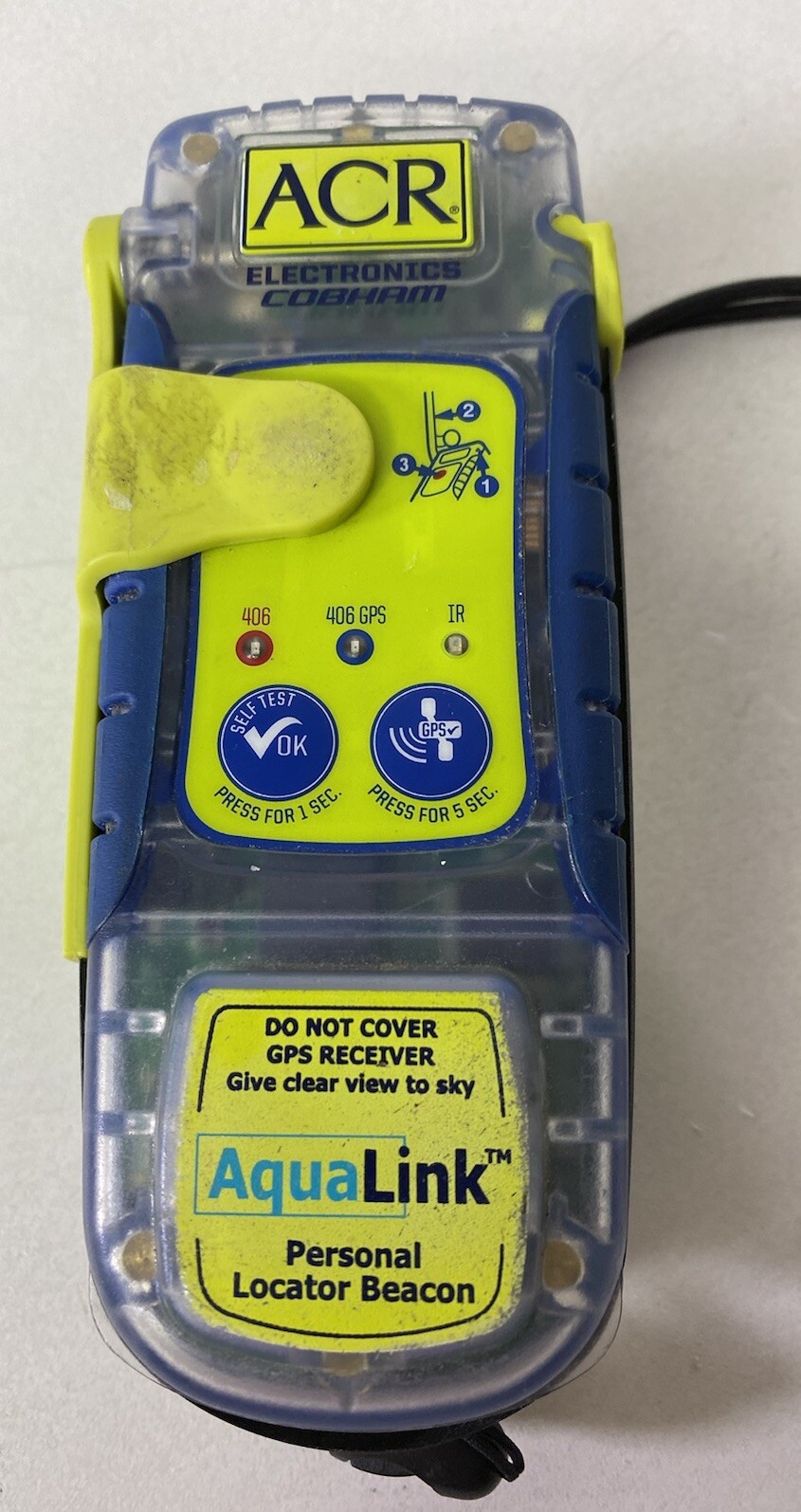 ACR GPS Aqua Link Personal Locator Beacon Model PLB350B Works But Need