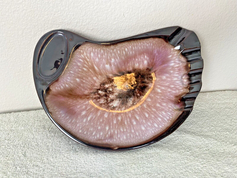 Vtg Rossini Pacific Japan Ceramic Ashtray Pipe Tray