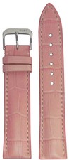 22mm XL RIOS1931 for Panatime L Pink - New Orleans Leather Watch Band w Gator Pr