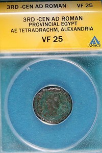3RD-CEN AD ANACS VF25 Roman Provincial Egypt Alexandria!! #B7744