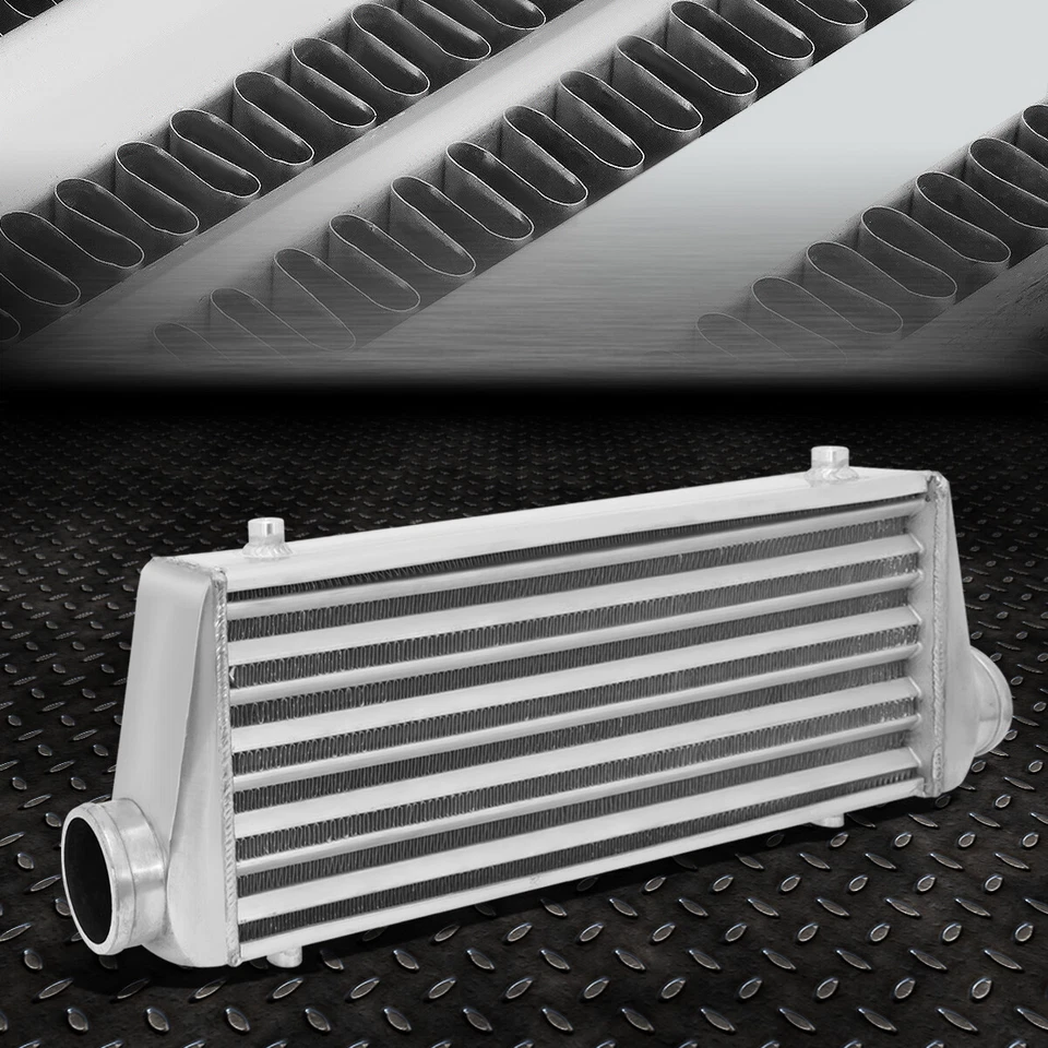 27" UNIVERSAL ALUMINUM FRONT MOUNT INTERCOOLER TUBE&FIN FMIC TURBO 2.25" I/O - Image 2 of 4