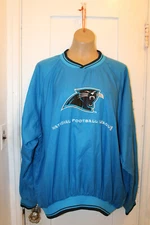 NFL PRO LINE LOGO ATHLETIC Carolina Panthers Pullover Windbreaker Jacket XL VTG