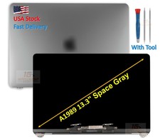 New Macbook Pro 13" A1989 2018 2019 Space Gray LCD Screen Assembly 661-10037 AAA