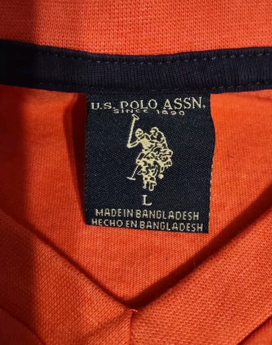 Polo Ralph Lauren camicia adulto grande corallo manica corta pony logo casual usata in ottime condizioni