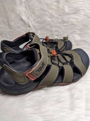 Teva Mens 9 Flintwood Ankle Strap Adjustable Water Shoes  display picture 1
