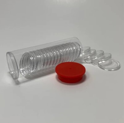 20x Air-Tite A22 Direct Fit Münzkapseln & 1 x A Tube - 1/4 oz Silber Britannia