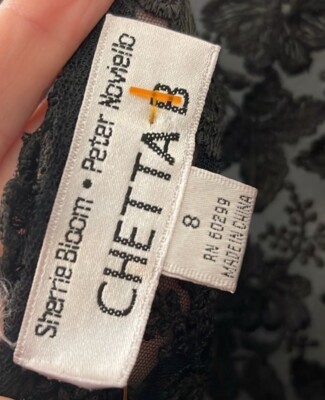 Vintage CHETTA B Black Lace Dress Date Night Sheer Backless Cocktail Size 8 | eBay Vintage CHETTA B Black Lace Dress Date Night Sheer Backless Cocktail Size 8 | eBay