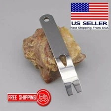 Survival SS Multi Tool EDC Crowbar Pocket Pry Bar Travel Hunt Fish Use Keychain 