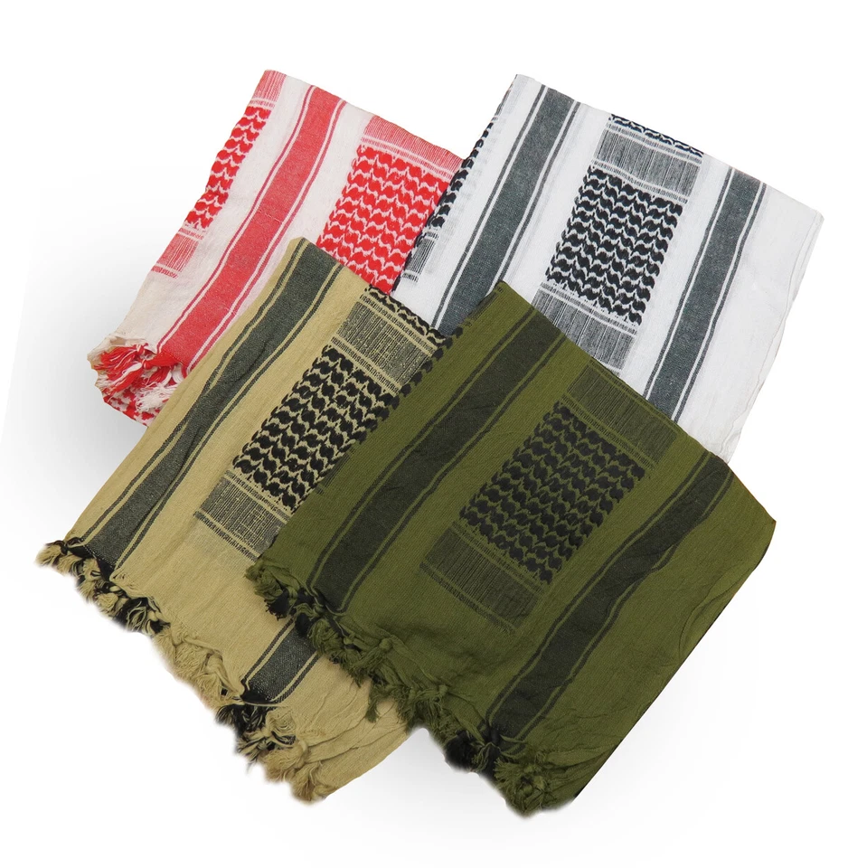 Bufanda Keffiyeh táctica árabe desierto árabe peso pesado Shemagh ejército militar 100 % algodón Foto 2 de 4