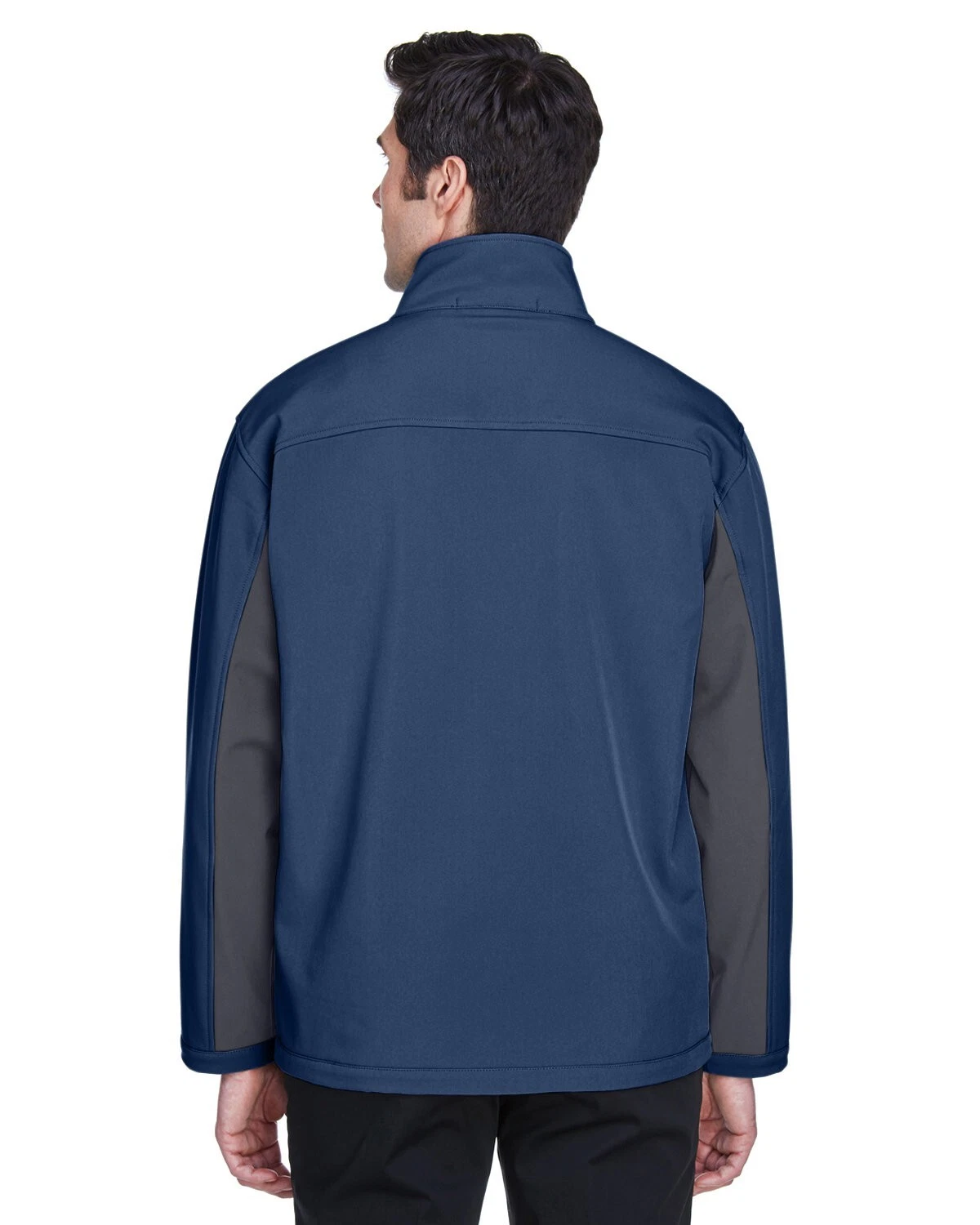 Grady White Screen Printed Devon & Jones Men's Soft Shell Colorblock Jacket - product detail image 5