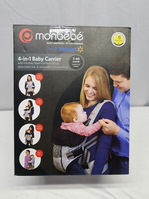 Monbebe 4-in-1 Baby Carrier Gray