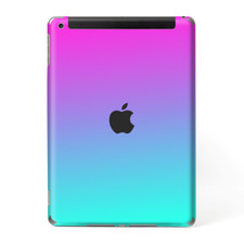 Skins Decal Wrap for Apple iPad 9.7 2017-hombre pink purple teal gradient
