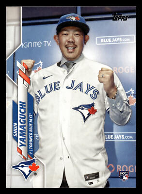 Shun Yamaguchi 2020 Topps RC #449 Toronto Blue Jays ROOKIE *032B