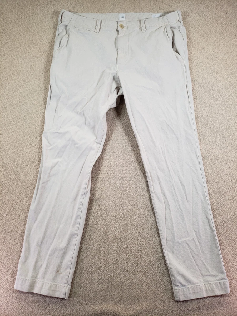 Gap mens white pants deals