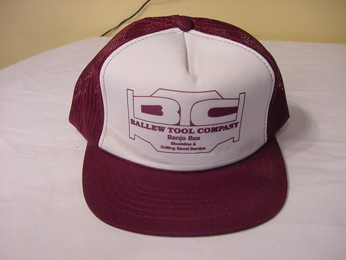 VTG SNAPBACK TRUCKER HAT - BALLEW TOOL COMPANY BANJO BOX BIOOIELINE DRILLING