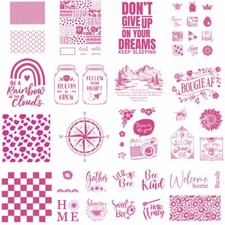 Boże Narodzenie Najlepsze życzenia Sitodruk Szablony Samoprzylepne szablony kratowe