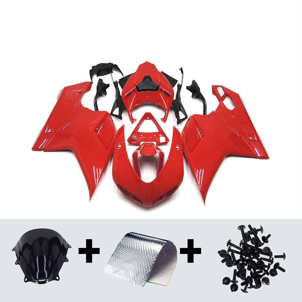 KIT CARÉNAGE COMPLET + Bulle + Capot Selle Pour DUCATI SBK 848 H6 2008