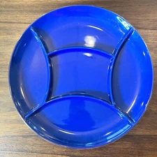 Tabitha Brown Target Stoneware Ceramic Wave Divided Serve Plate Platter table