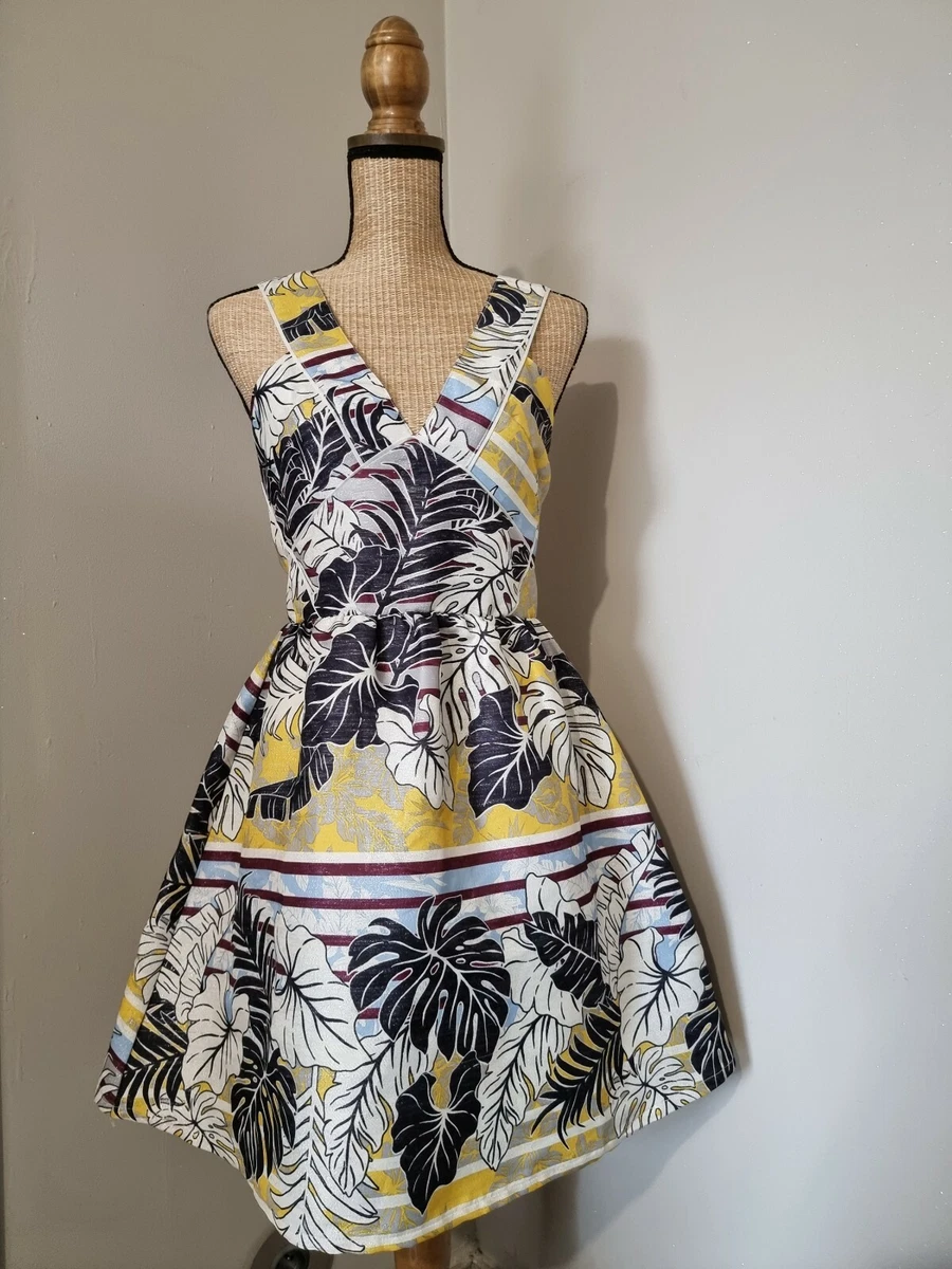 H M SUPERBE ROBE COCKTAIL DECOUPES COT S MAGNIFIQUE MODELE