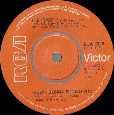 The Tymes - God's Gonna Punish You (7'', Single, 4-P)