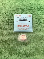 Genuine Bulova Accutron Part # 1128E, 27.3 mm Watch Crystal