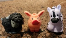 Fisher Price Little People Pig, Zebra And Black Sheep Set Of 3