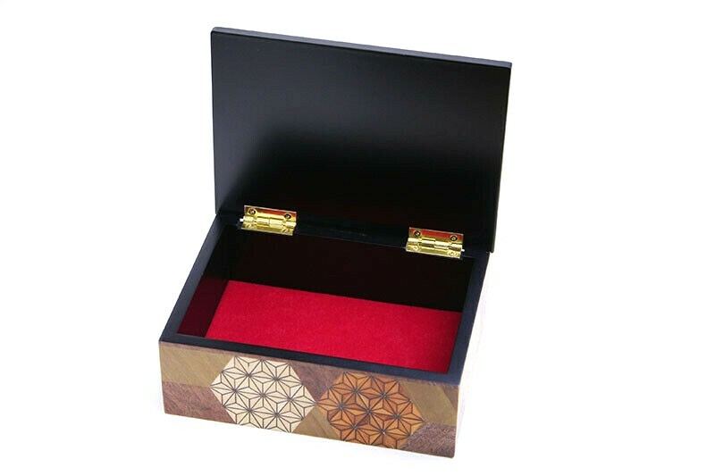 アクセサリー Anggi Agus triana Hakone Yosegi Marquetry Kikkou Accessory Case Hexagonal