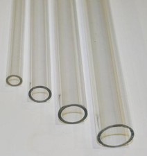 12" Length Clear Acrylic Plexiglass Tube Outside Diameter 3/8" 1/2" 5/8" 3/4"