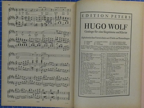 Edition Peters Nr.3142a Wolf Lieder nach verschiedenen Dichtern II B18884 - Bild 6 von 7