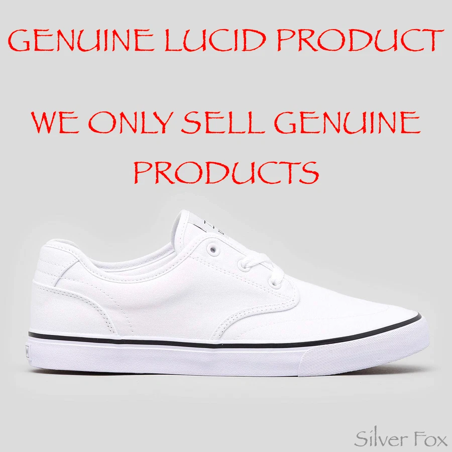 LUCID SHOES GEOMET WHITE SKATE SHOES SNEAKERS RUNNERS BRAND NEW WITH TAGS