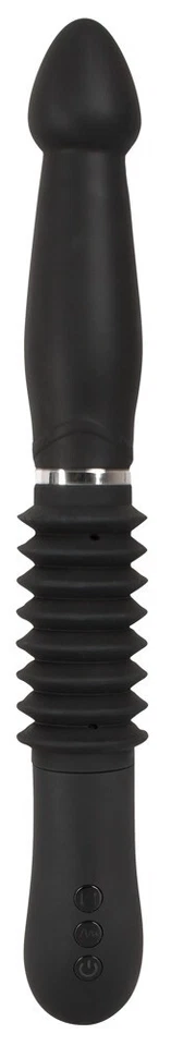 Vibratore Anale Push it! con Funzione di Spinta di 6cm in Silicone Nero Morbido - Immagine 4 di 4