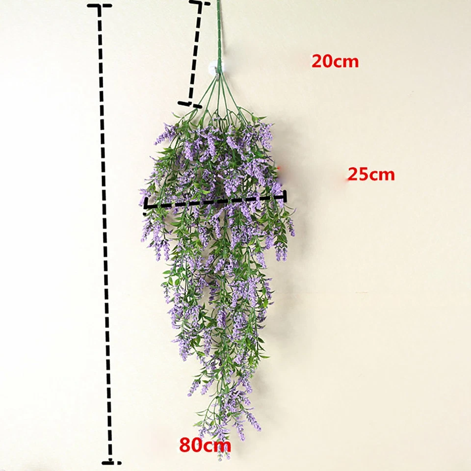 2X Artificial Ivy Flower Vine Garland Hanging Home Garden Trailing Basket Plants - image 4 of 4