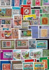 70  All Different STAMPS on Stamps