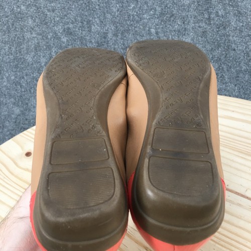Easy Spirit Shoes Womens 6 Esjerin Ballet Flats Tan Leather Cap Toe Comfort - Picture 11 of 16