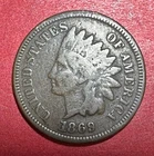 1869 US Indian Head Cent! SEMI KEY DATE! VG/FINE! Hard to Find! Old US Coin!