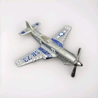 Matchbox Stunt Plane Sky Busters Silber Diecast 2007 Mattel Figur GRATISVERSAND