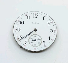 1913 Elgin Model 7 Grade 291 7J 16s Pocket Watch Movement For Repair