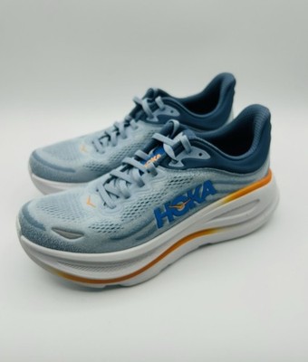 HOKA One One Bondi 9 Men's Running Shoes in Size 9 D in Drizzle/Downpour