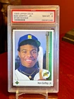 😁 1989 UPPER DECK #1   KEN GRIFFEY JR.  "ROOKIE CARD"  "PSA-8 NEAR MINT"